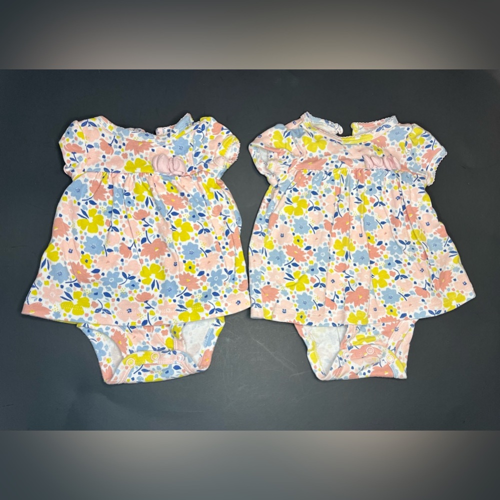 Child of mine made by Carter’s Floral Twin Onesies - size NB